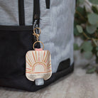 Sunny Skies Ahead  Hand Sanitizer Holder With Travel Bottle boho clothing, festival outfit, hippie style apparel | Elevated Hippie