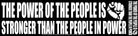 The Power of the People is Stronger Than the People Sticker boho clothing, festival outfit, hippie style apparel | Elevated Hippie
