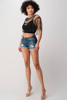 Sexy Metallic Beaded Shawl Crochet Poncho boho clothing, festival outfit, hippie style apparel | Elevated Hippie