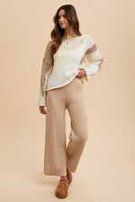 Annie Wear Color Block Drop Shoulder Sweater - The Elevated Hippie