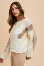 Annie Wear Color Block Drop Shoulder Sweater - The Elevated Hippie
