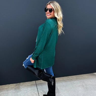 Autumn Lola Popcorn Knit Cardigan – Thumbhole Detail, One Size & Plus Fit Options - The Elevated Hippie