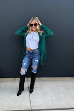 Autumn Lola Popcorn Knit Cardigan – Thumbhole Detail, One Size & Plus Fit Options - The Elevated Hippie