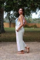 Ethereal Stripes Chic Patchwork Romper boho clothing, festival outfit, hippie style apparel | Elevated Hippie