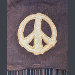 Men's Cotton L\S Cowboy Shirt w/ Tonal Peace Embroidery - The Elevated Hippie