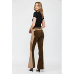 HIGH RISE FLARE CORDUROY with BLOCKING DETAIL