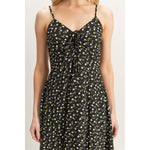 Ditsy Floral Print Sleeveless Midi Dress - The Elevated Hippie