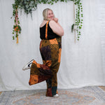 Patchwork Vibrant Wide Leg Cotton Jumpsuit - The Elevated Hippie