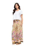 Breezy Boho Floral Smock Palazzo Pants boho clothing, festival outfit, hippie style apparel | Elevated Hippie