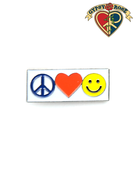 Peace Love Happiness Pin boho clothing, festival outfit, hippie style apparel | Elevated Hippie