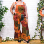 Patchwork Vibrant Wide Leg Cotton Jumpsuit - The Elevated Hippie
