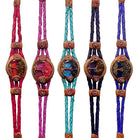Acrylic Tree of Life Braided Leather Bracelet boho clothing, festival outfit, hippie style apparel | Elevated Hippie