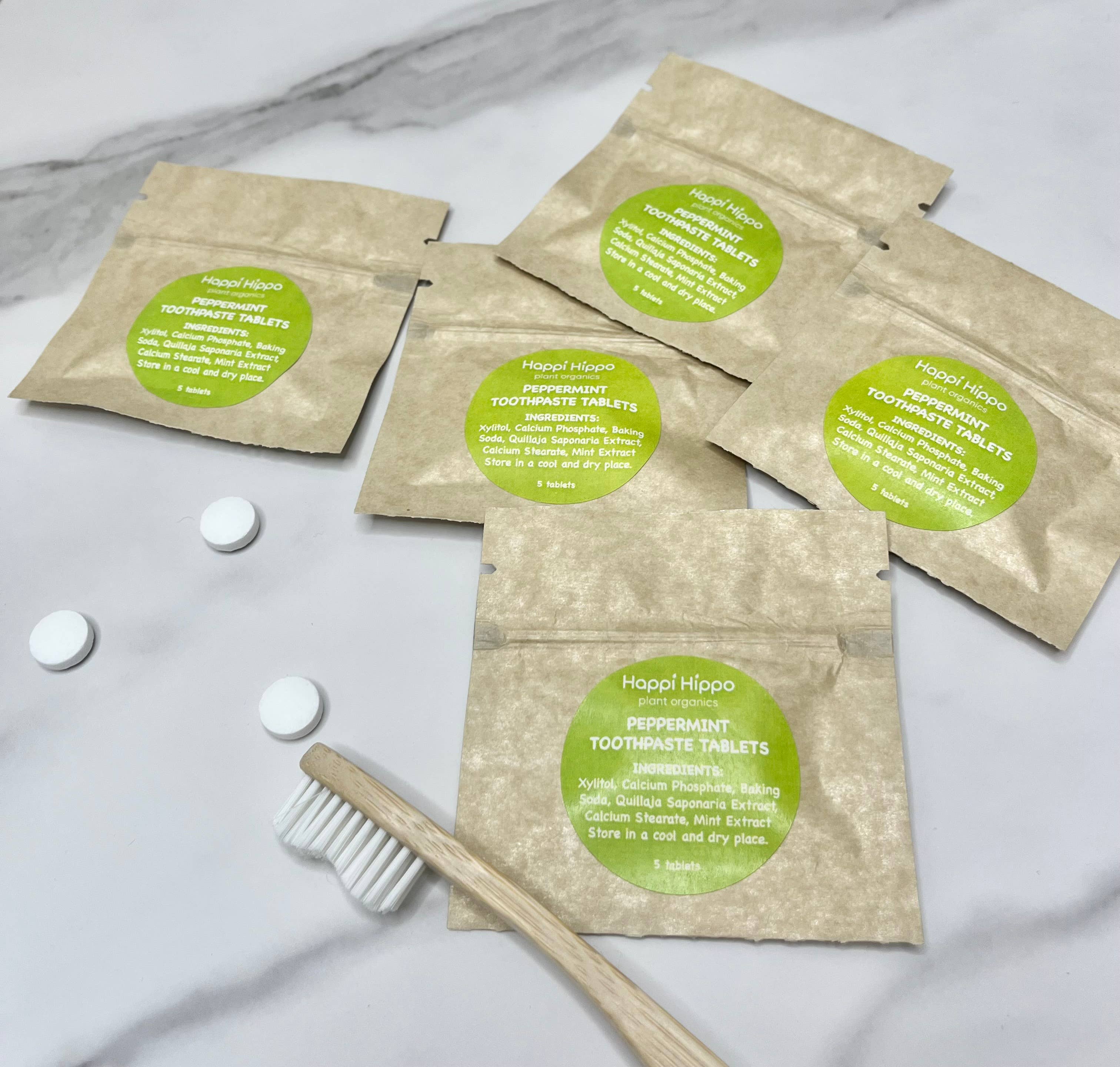 Toothpaste Tablet Sample Pack - Peppermint (5 tablets) boho clothing, festival outfit, hippie style apparel | Elevated Hippie