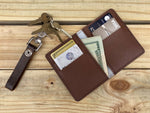Cameras- Leather Spectrum Vert Cardholder Wallet - The Elevated Hippie