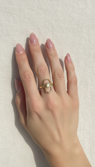 Adjustable Evil Eye Hamsa Ring boho clothing, festival outfit, hippie style apparel | Elevated Hippie