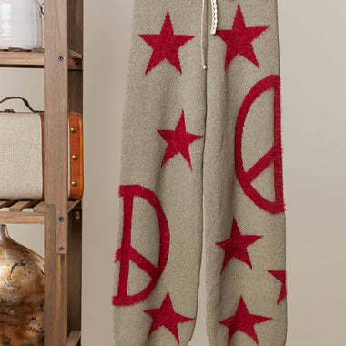 Peace & Stars Cozy Knit Pants - The Elevated Hippie