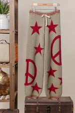 Peace & Stars Cozy Knit Pants - The Elevated Hippie
