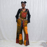 Patchwork Vibrant Wide Leg Cotton Jumpsuit - The Elevated Hippie