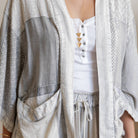 Young Threads Boho Mixed-Print Kimono Cardigan with Pockets boho clothing, festival outfit, hippie style apparel | Elevated Hippie