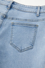 Beau Blue Bowknot Decor Boyfriend Cargo Jeans - The Elevated Hippie
