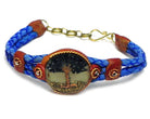 Acrylic Tree of Life Braided Leather Bracelet boho clothing, festival outfit, hippie style apparel | Elevated Hippie