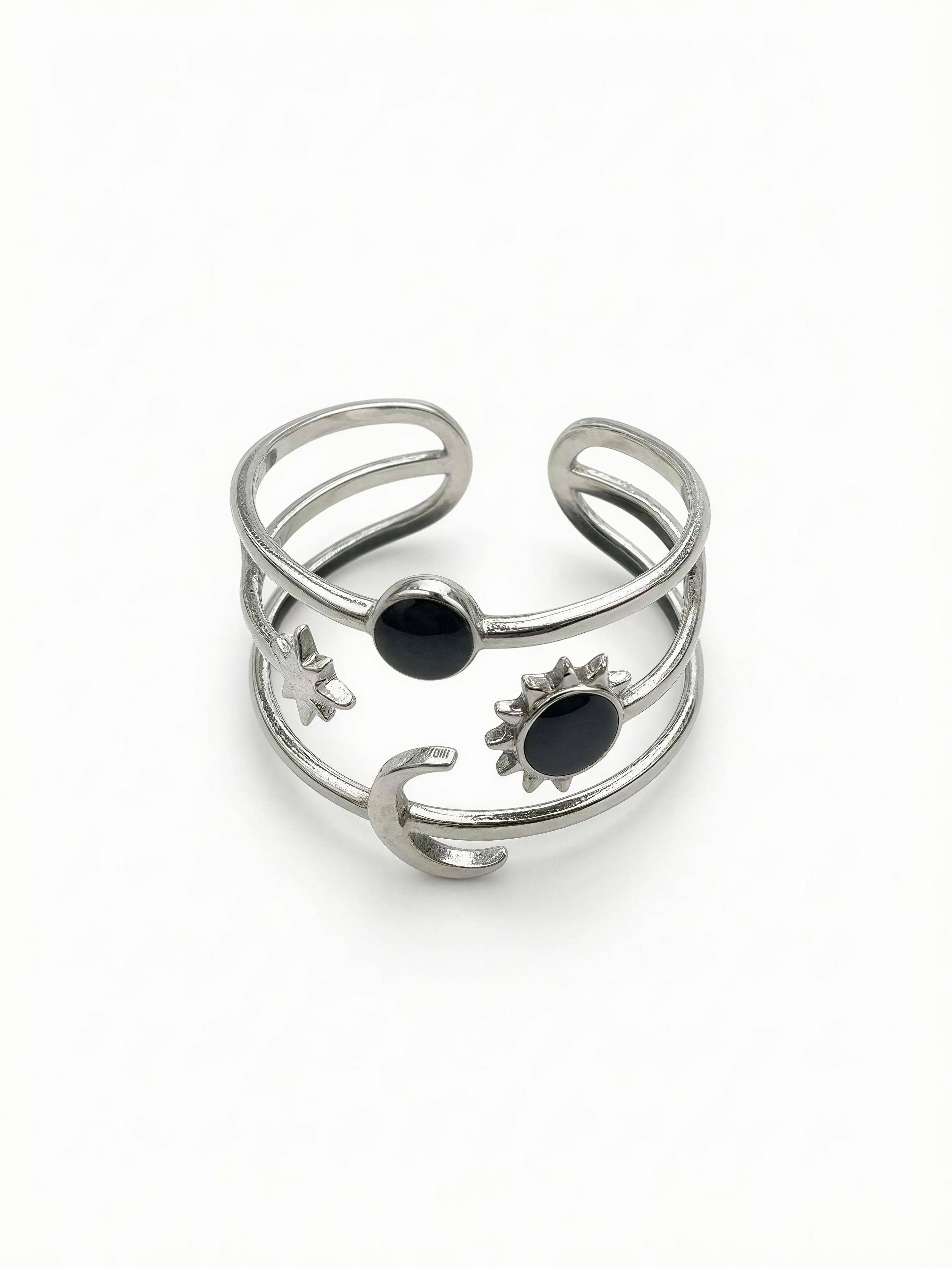 Midnight Cosmos Adjustable Ring boho clothing, festival outfit, hippie style apparel | Elevated Hippie