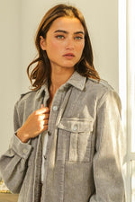 BiBi Button Up Corduroy Shacket - The Elevated Hippie