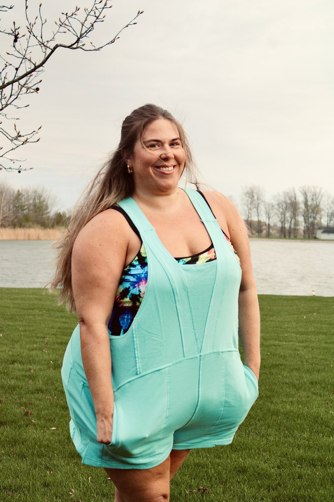 PLUS Blakeley Beach Please Romper – Washed Terry Romper with Pocket - The Elevated Hippie