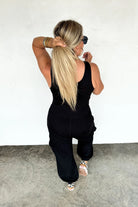 ALL SET TANK ROMPERBoho Tank Romper – Soft Stretch Fabric – Scoop Neck – Side & Cargo Pockets – Casual Utility One-Piece - The Elevated Hippie