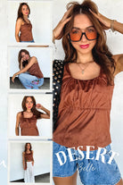 Sundown Suede Tank Top - The Elevated Hippie