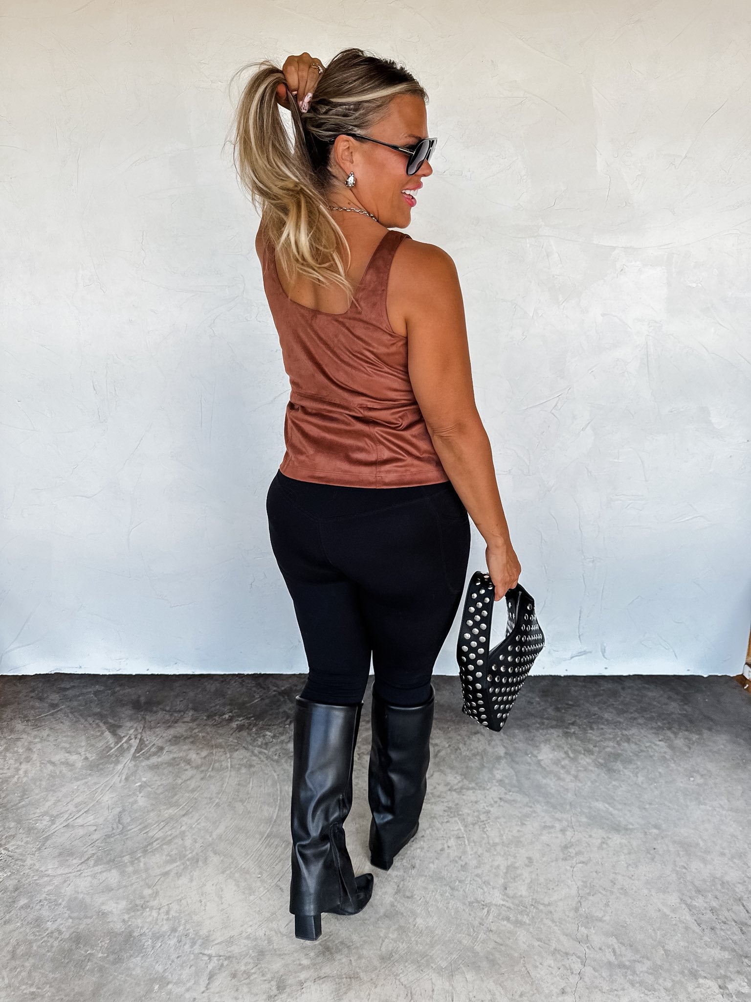 Sundown Suede Tank Top - The Elevated Hippie