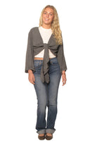 20272 Gypsy Tie Front Top in Cotton - The Elevated Hippie