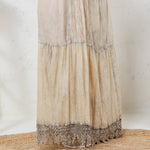 Boho Patchwork Denim Pants – Long Rayon Pants with Lace & Solid Patche - The Elevated Hippie
