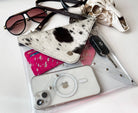 Western Cowhide Hairon Clear Crossbody Purse - The Elevated Hippie