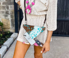 Western Cowhide Hairon Clear Crossbody Purse - The Elevated Hippie
