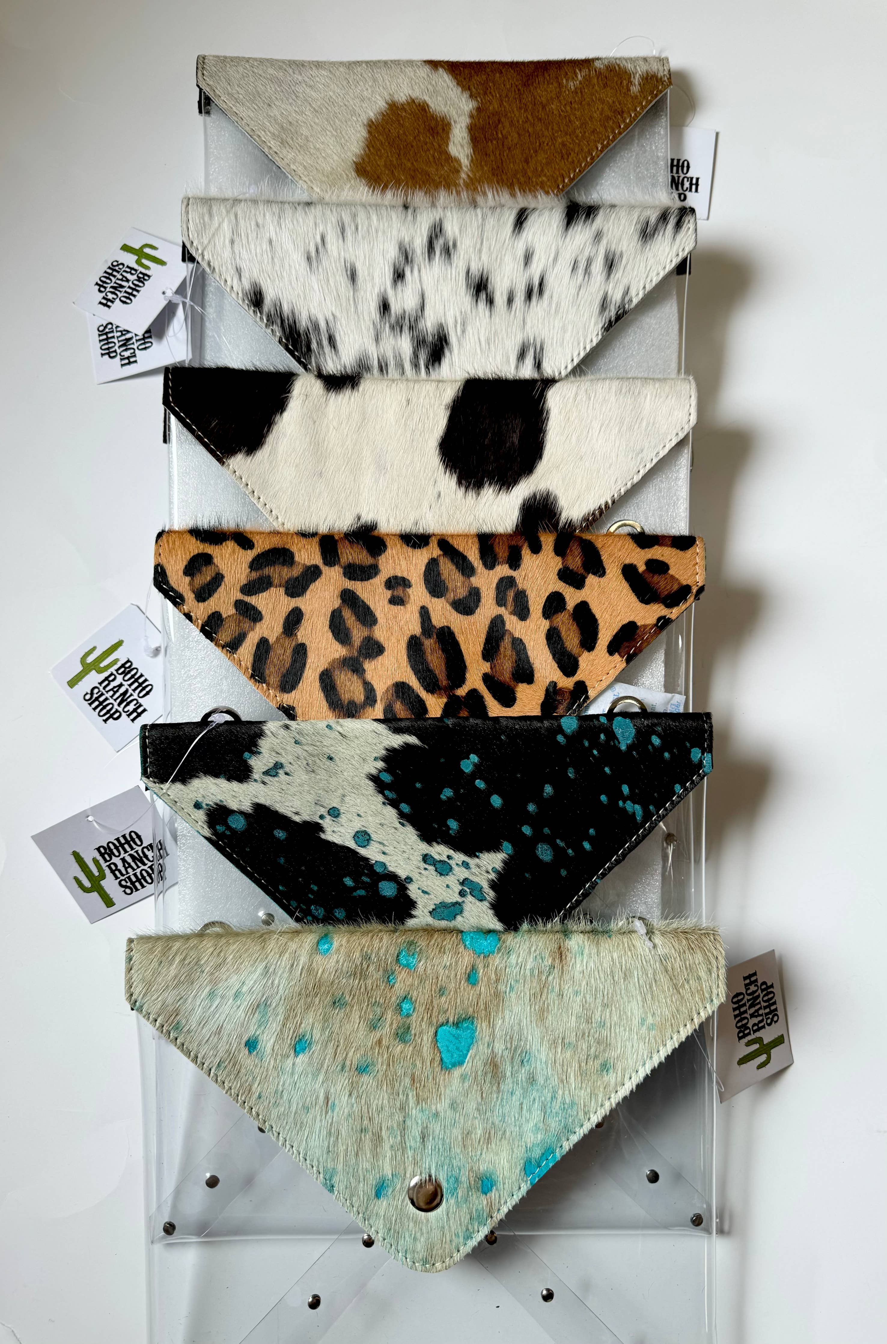 Western Cowhide Hairon Clear Crossbody Purse - The Elevated Hippie