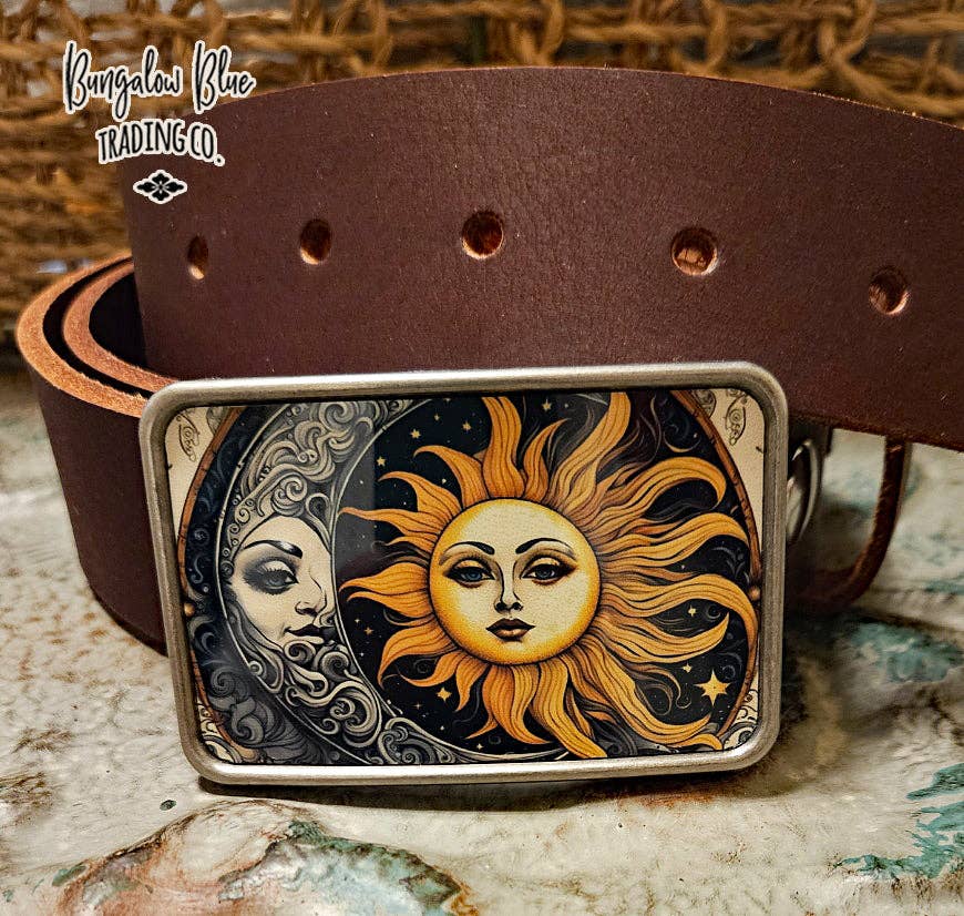 Boho Sun & Moon Celestial Belt Buckle - The Elevated Hippie