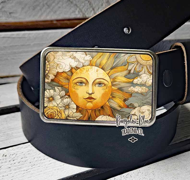 Celestial Sun Belt Buckle - The Elevated Hippie