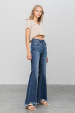 Button-Down Wide Flare Jeans – Retro-Inspired Flair with Modern Comfort - The Elevated Hippie