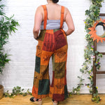 Patchwork Vibrant Wide Leg Cotton Jumpsuit - The Elevated Hippie