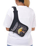 Mushroom Printed Fanny Pack boho clothing, festival outfit, hippie style apparel | Elevated Hippie