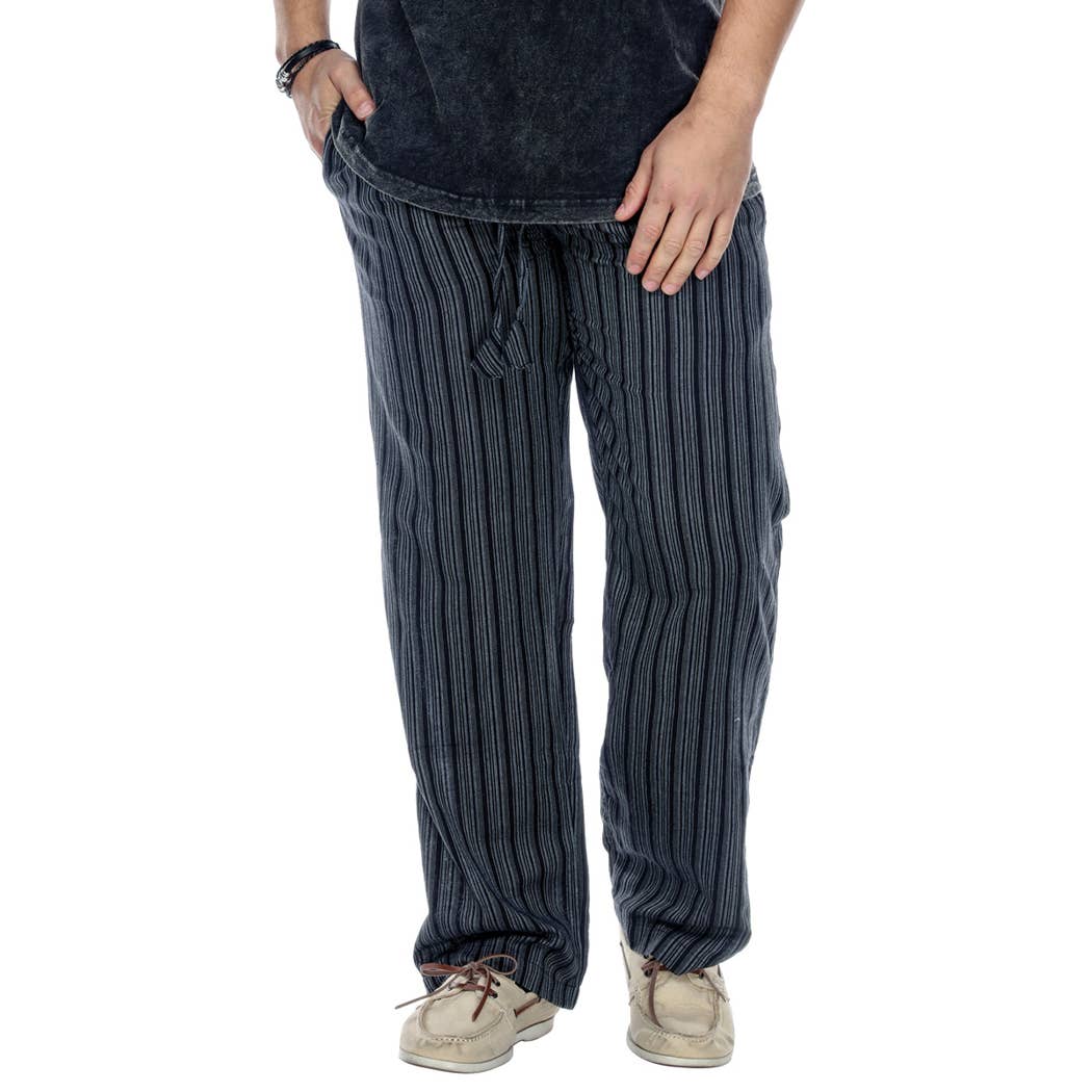 Striped Men's Pants boho clothing, festival outfit, hippie style apparel | Elevated Hippie