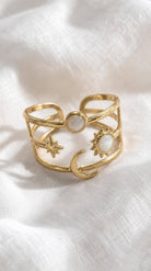 Midnight Cosmos Adjustable Ring boho clothing, festival outfit, hippie style apparel | Elevated Hippie