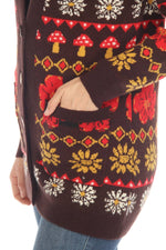 Fair Isle Mushroom Cardigan - The Elevated Hippie