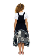 Hippy Boho Print Patch Work Overall Dress boho clothing, festival outfit, hippie style apparel | Elevated Hippie