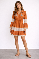Rayon Short Boho Dress- CASE OF MIXED COLORS boho clothing, festival outfit, hippie style apparel | Elevated Hippie