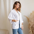 Young Threads Boho Mixed-Print Kimono Cardigan with Pockets boho clothing, festival outfit, hippie style apparel | Elevated Hippie