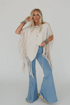Western Showstopper Fringe Top - Oat boho clothing, festival outfit, hippie style apparel | Elevated Hippie