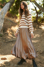 Solid Satin Skirt - The Elevated Hippie