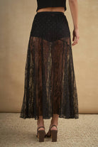 6798-LACE RHINESTONE SKIRT boho clothing, festival outfit, hippie style apparel | Elevated Hippie